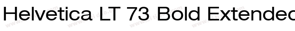 Helvetica LT 73 Bold Extended字体转换